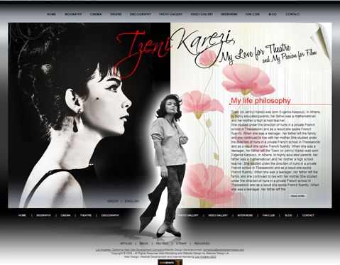 Tzeni Karezi Web Site Design Example with Flash big