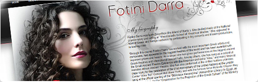 Fotini Darra's Web Site Design Example small